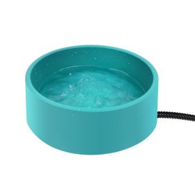 L Pet Heating Bowl Pet Tableware Anti-fall Non-slip Constant (Option: Emerald-US)